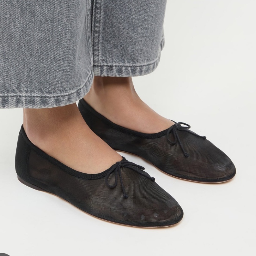 Loeffler Randall Landon Black Mesh Flats